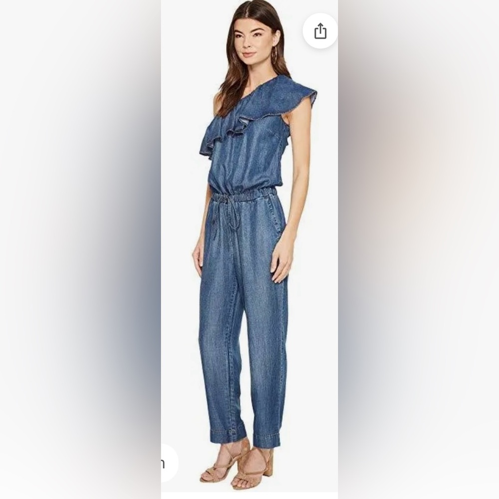 1. State Blue One-Shoulder Jumpsuit